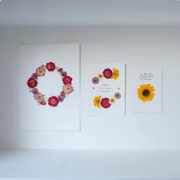 herbier cadeau, herbier naissance, herbier mariage, herbier personnalisé, cadeau floral original, faire-part mariage fleuri, Horti Paris, herbier décoratif